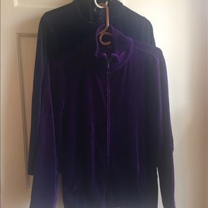 Zip up velvet Jackets